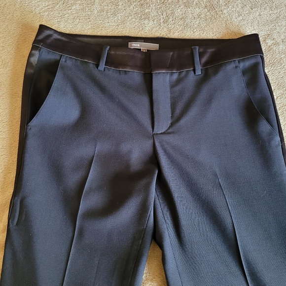 Vince navy blue tuxedo style cropped pants size 4 - Picture 3 of 14